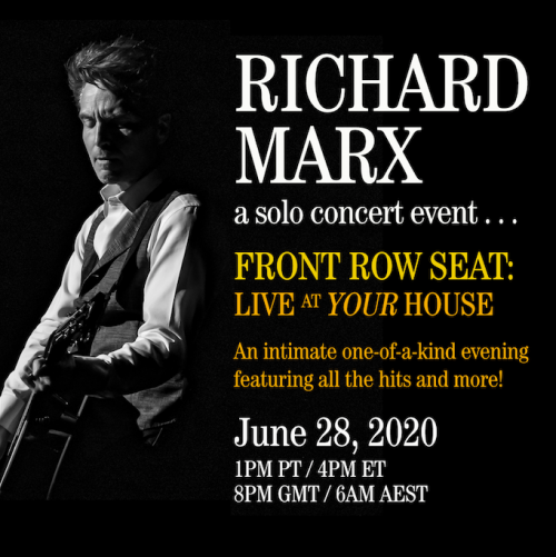 RICHARD MARX’S VIRTUAL CONCERT NEXT BEST THING TO BEING THERE