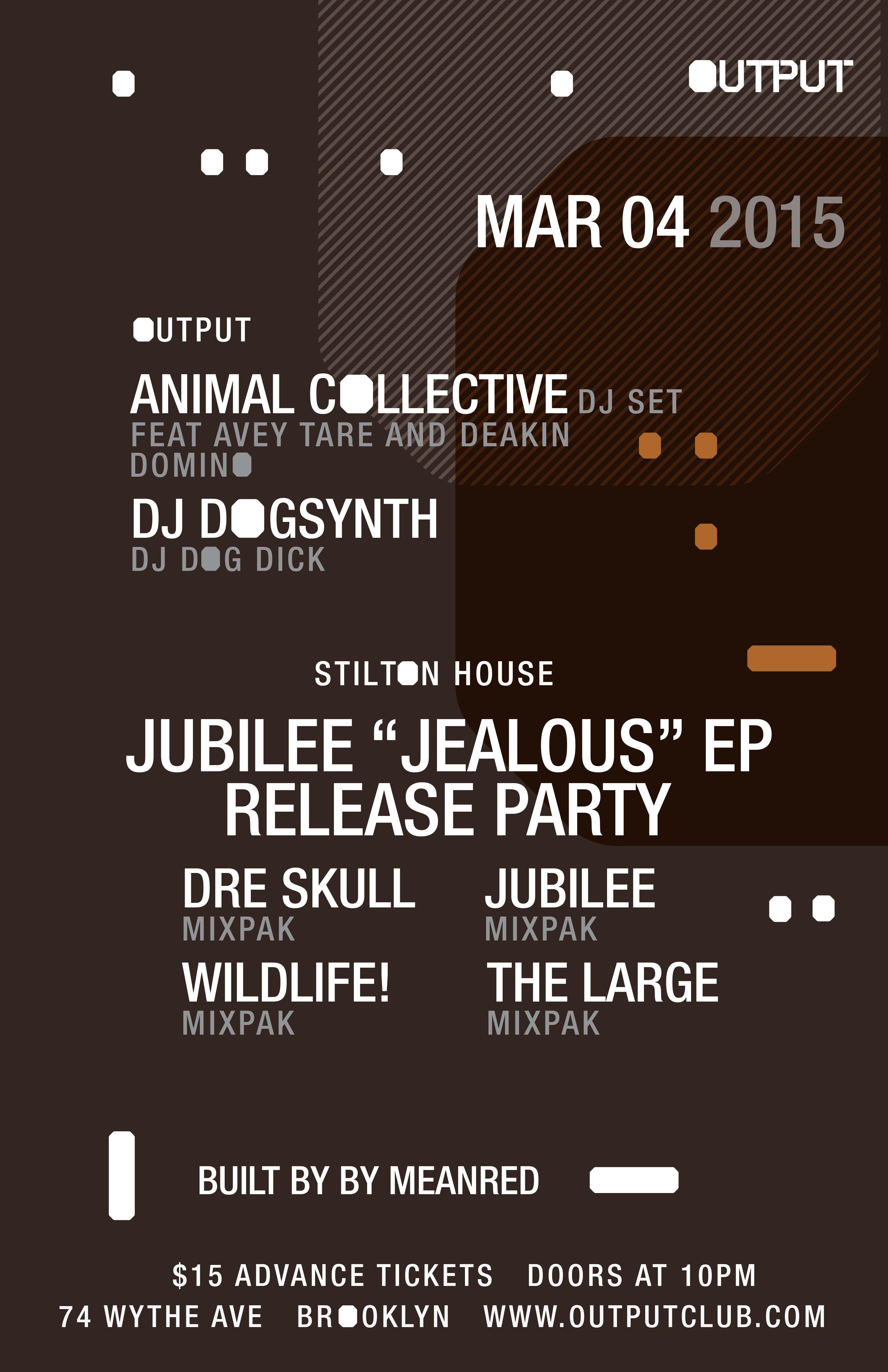 ANIMAL COLLECTIVE & HOLY GHOST! DJ SETS AT OUTPUT IN BROOKLYN: WIN TICKETS