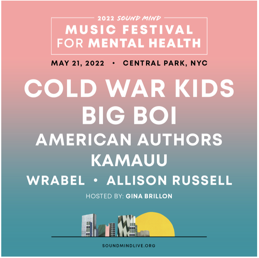 COLD WAR KIDS, BIG BOI LEAD LINEUP AT FESTIVAL FOR MENTAL HEALTH IN CENTRAL PARK